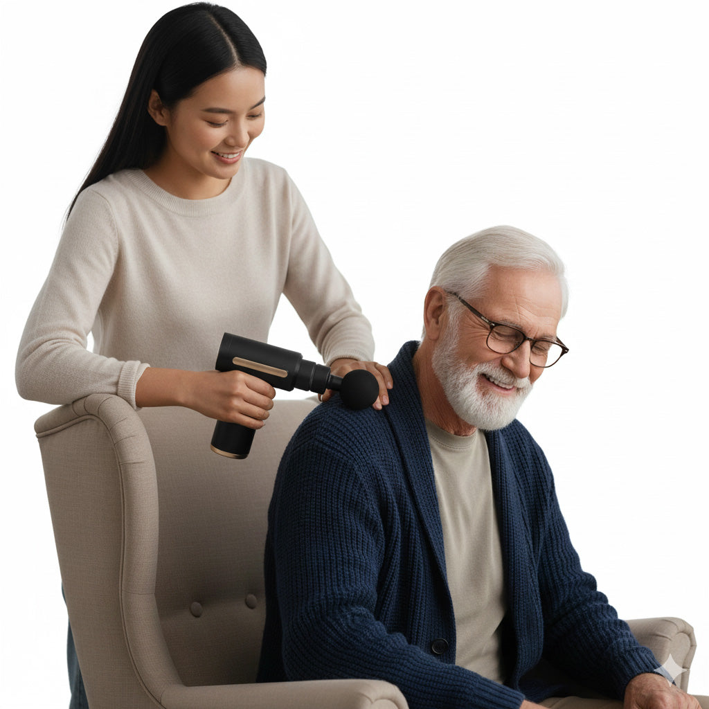 Handheld Deep Tissue Massage Gun – Portable Body & Muscle Massager