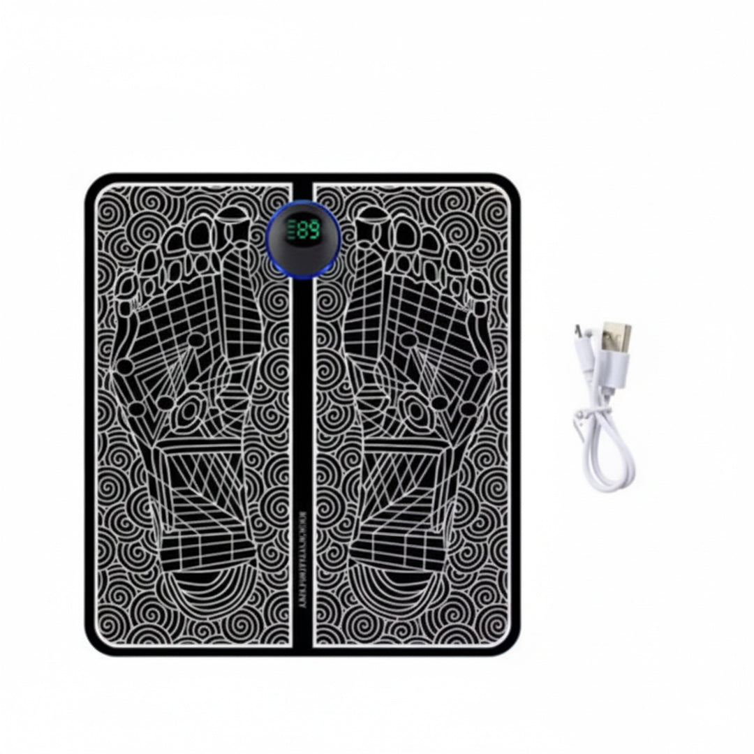 EMS Foot Massager Mat - Electric Muscle Stimulation - Portable & Rechargeable Circulation Relief