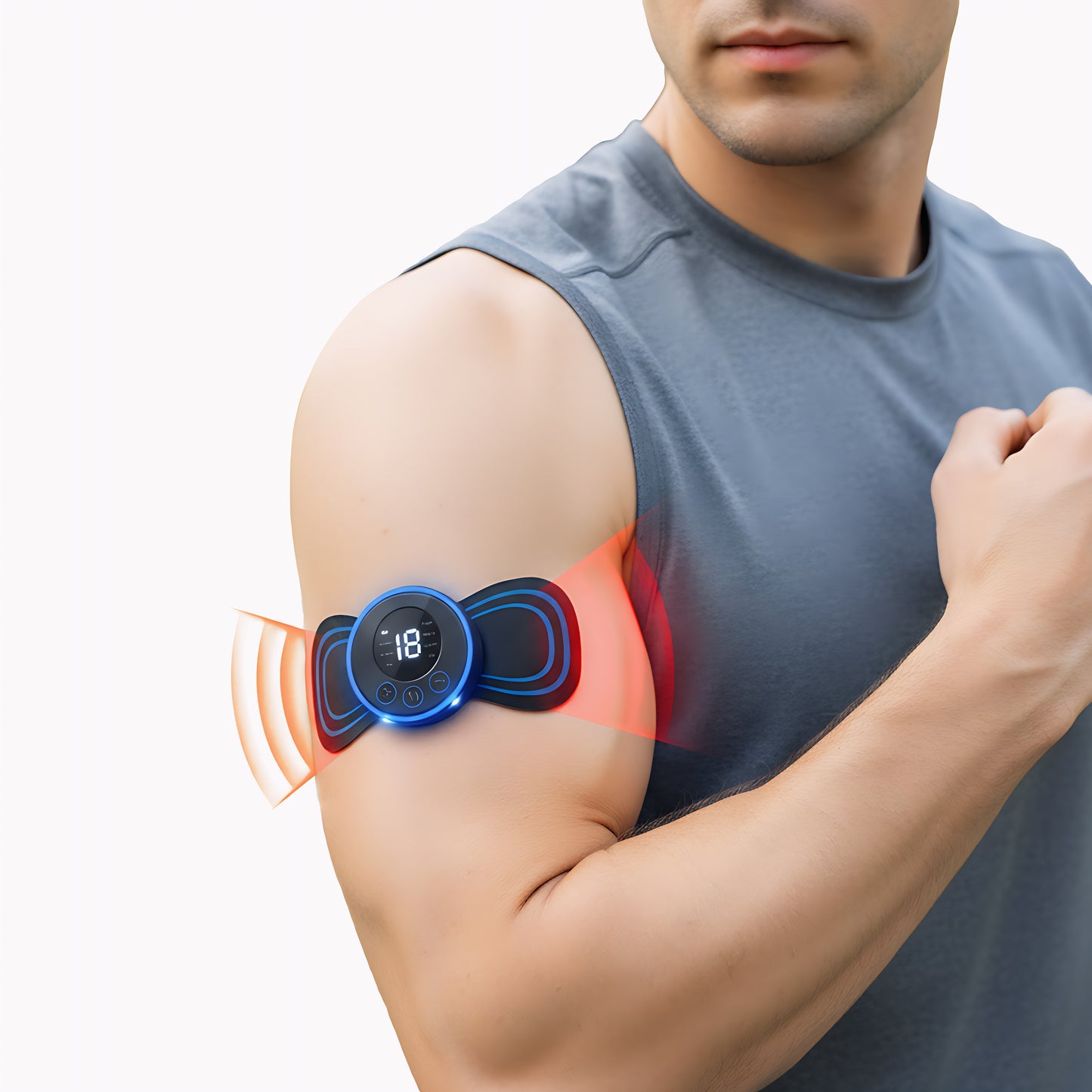 Portable EMS Therapy Massager – Back, Neck & Shoulder Pain Relief